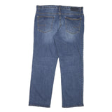 CALVIN KLEIN JEANS Womens Regular Fit Straight Denim Medium W38 L30 Blue Zip