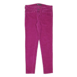 LEVI'S Womens Cotton Blend Purple Slim Skinny Trousers W28 L28 Stylish Fit