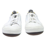 VANS Old Skool Womens Lace-Up Trainers White Canvas UK 5.5 Floral Lining Casual