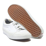 VANS Old Skool Womens Lace-Up Trainers White Canvas UK 5.5 Floral Lining Casual