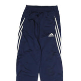 ADIDAS Mens Joggers Navy Blue & White Slim Tapered S W26 L30 Striped Logo