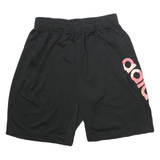 ADIDAS Mens Shorts Black M W24 Polyester Blend Sports Logo Casual Regular Fit
