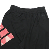 ADIDAS Mens Shorts Black M W24 Polyester Blend Sports Logo Casual Regular Fit