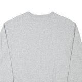 CHAMPION Mens Grey Logo Crew Neck L Sweatshirt Cotton Blend Pullover
