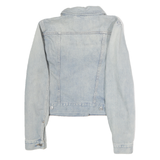 LEVI'S Womens Blue Denim Cotton Classic Jacket L Button Closure