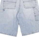 FADED GLORY Mens Denim Blue Casual Shorts L W30 Carpenter Style Cotton Blend