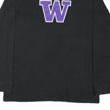 ADIDAS Mens Black & Purple Classic Long Sleeve Crew Neck W T-Shirt M