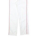 White Womens Polyester Blend Regular Fit Straight Leg Trousers W26 L28 Stylish