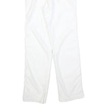 White Womens Polyester Blend Regular Fit Straight Leg Trousers W26 L28 Stylish