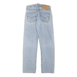 LEVI'S 501 Mens Jeans Blue Regular Straight Denim Light W26 L27 Classic Button