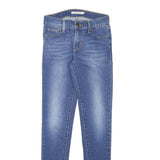 LEVI'S Womens Jeans Blue Slim Skinny Denim Medium W23 L29 Classic Zip Pocket