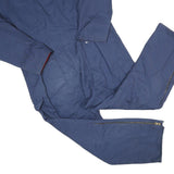 WALLS Mens Blue Cotton Blend Dungarees Regular Fit XL W44 L30 Workwear Zip