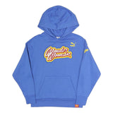PUMA Womens Blue Wonder Woman Hoodie XS Cotton Pullover Sweatshirt