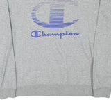 CHAMPION Mens Grey Crew Neck M Sweatshirt Cotton Blend Casual Pullover