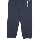 CHAMPION Mens Joggers Navy Blue Relaxed Tapered L W30 L32 Cotton Blend