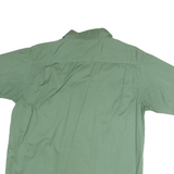 WRANGLER Mens Green Cotton Short Sleeve Shirt XL Casual Utility Buttoned
