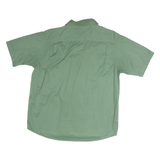 WRANGLER Mens Green Cotton Short Sleeve Shirt XL Casual Utility Buttoned