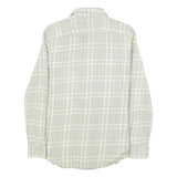 POLO RALPH LAUREN Mens Beige & White Checked Shirt XS Casual Cotton Blend Long