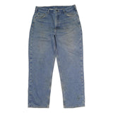 CARHARTT Mens Blue Regular Straight Denim Jeans W38 L34 Classic Workwear Durable