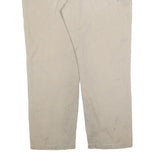 CARHARTT Mens Relaxed Beige Cotton Blend Zip Trousers W44 L34 Workwear Casual
