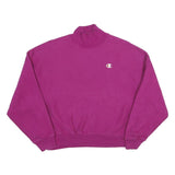 CHAMPION Womens Purple Sweatshirt Crew Neck M Cotton Blend Casual Pullover