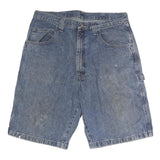 WRANGLER Mens Denim Blue Casual Shorts M W32 Workwear Cotton
