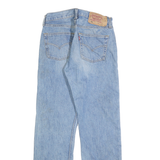 LEVI'S 501 Mens Jeans Blue Regular Straight Denim Medium W26 L29 Button Closure