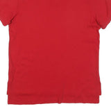 POLO RALPH LAUREN Mens Red Short Sleeve Plain M Cotton Blend Polo Shirt