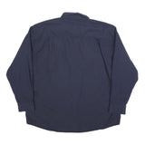 CARHARTT Mens Navy Blue Work Shirt 2XL Cotton Blend Durable Button Down