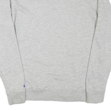 CHAMPION Mens Grey Cotton Blend Crew Neck M Logo Sweatshirt Lightweight Casual