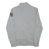 NAPAPIJRI Mens Grey Zip Jacket XXS Cotton Blend Casual Logo National Parks