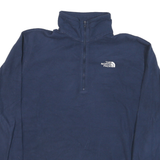 THE NORTH FACE Mens Blue Plain Pullover Crew Neck Basic Knit Jumpers S Outdoor