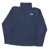 THE NORTH FACE Mens Blue Plain Pullover Crew Neck Basic Knit Jumpers S Outdoor