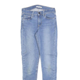 LEVI'S 710 Womens Slim Blue Denim Medium Wash Jeans W25 L30 Stretch Slim Fit