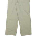 ASOS Womens Cotton Blend Beige Relaxed Straight Trousers W26 L26 Casual Utility