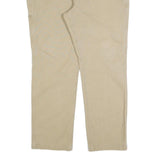 CARHARTT Mens Cotton Blend Beige Regular Fit Straight Leg Trousers W40 L32