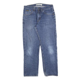LEE Mens Regular Fit Blue Denim Jeans Cotton Blend W32 L30 Classic Zip Pocket