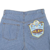 BOLERO Womens Blue Denim Mini Skirt Cotton Blend M Button Closure Casual Summer
