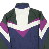 ANDY JOHNS Mens Green & Purple Navy White Zip Jacket M Polyester Blend