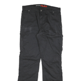 DICKIES Mens Cotton Blend Black Regular Fit Straight Leg Trousers W32 L33