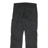 DICKIES Mens Cotton Blend Black Regular Fit Straight Leg Trousers W32 L33