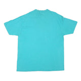 HANES Mens Blue Florida Graphic T-Shirt 2XL Short Sleeve Crew Neck Cotton Blend