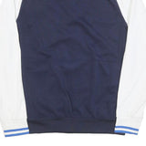 PUMA Mens Navy & White Track Jacket M Polyester Blend Plain Zip Sports