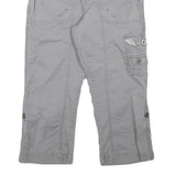 LEE Womens Shorts Grey Casual Cargo M W27 Button-Up Pockets Cotton Blend