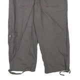 UNION BAY Womens Grey Casual Cargo Cotton Blend Shorts L W31 Pocketed