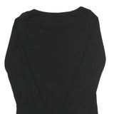 BURBERRY BRIT Womens Black Classic T-Shirt L Long Sleeve Round Neck Premium