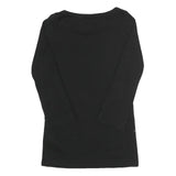 BURBERRY BRIT Womens Black Classic T-Shirt L Long Sleeve Round Neck Premium