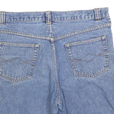 Mens Blue Denim Casual Shorts M W34 Classic Fit Cotton Blend Comfortable