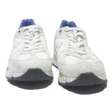PREMIATA Leather Synthetic Mens Low Top Trainers White UK 9 Printed Sole