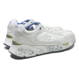 PREMIATA Leather Synthetic Mens Low Top Trainers White UK 9 Printed Sole